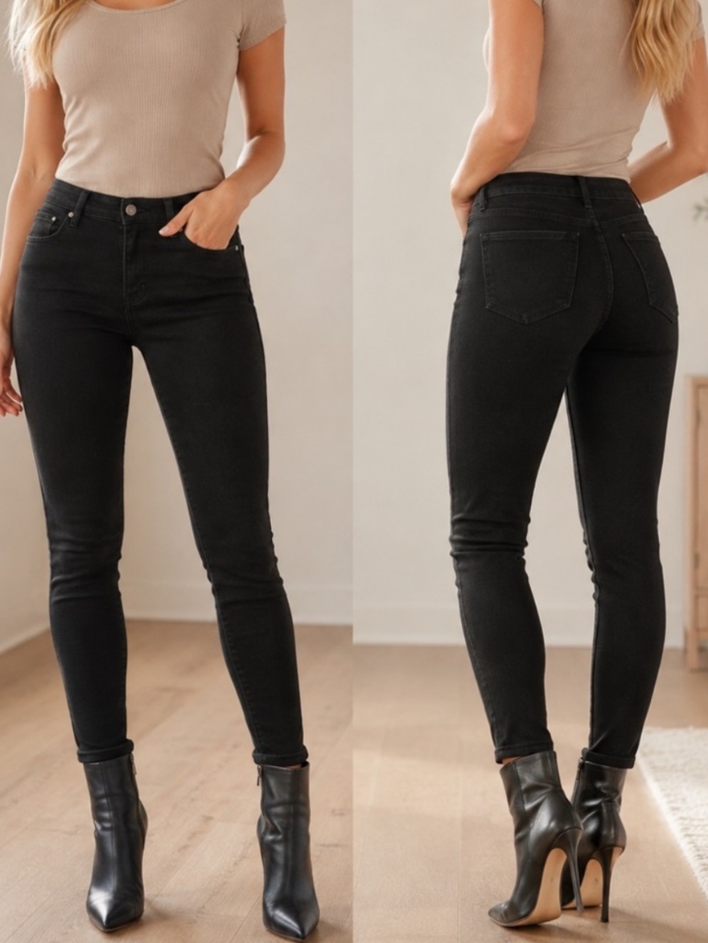 American Eagle Black Super Stretch Jeggings | Size 4R